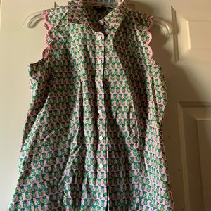 Talbots Pineapple Blouse Sz 2 no Iron